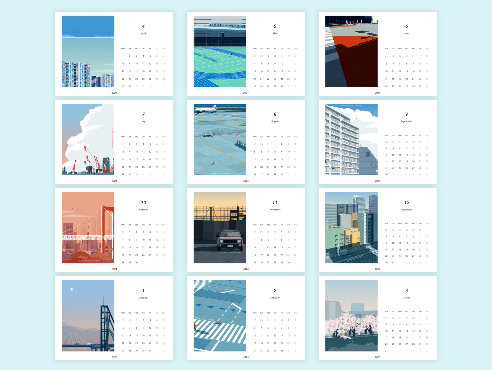 卓上カレンダー – SHIMADA Rie ｜ 嶋田里英